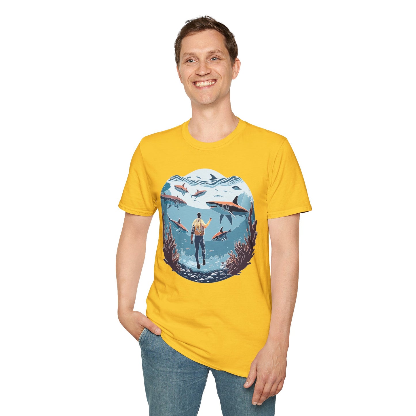 Ocean Tee Shirt, Ocean Shirt, Shirt with Ocean, U boat Tees, Shirt with U-Boat