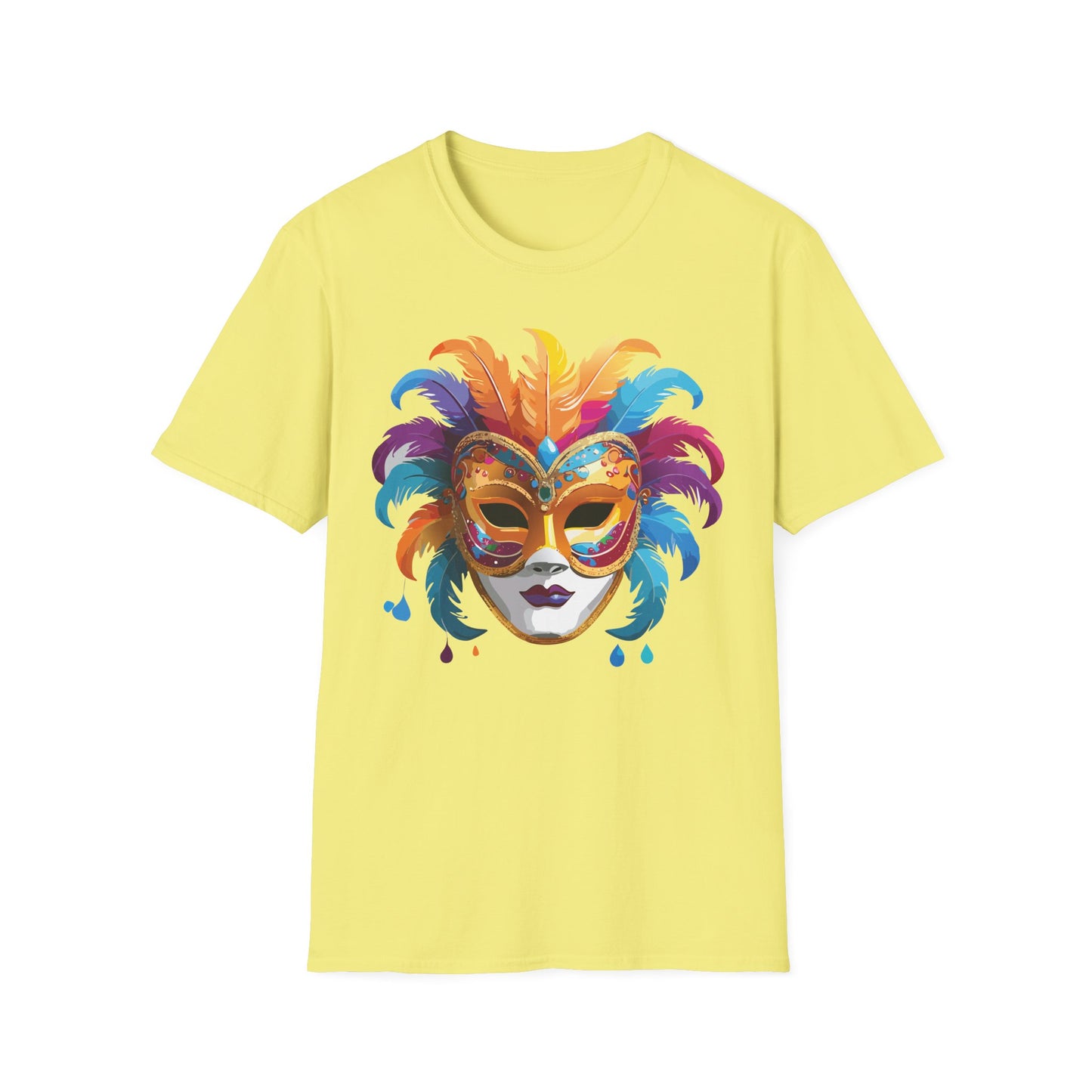 Mask Tee Shirt, Mask Shirt, Shirt with Mask, Masquerade Tees
