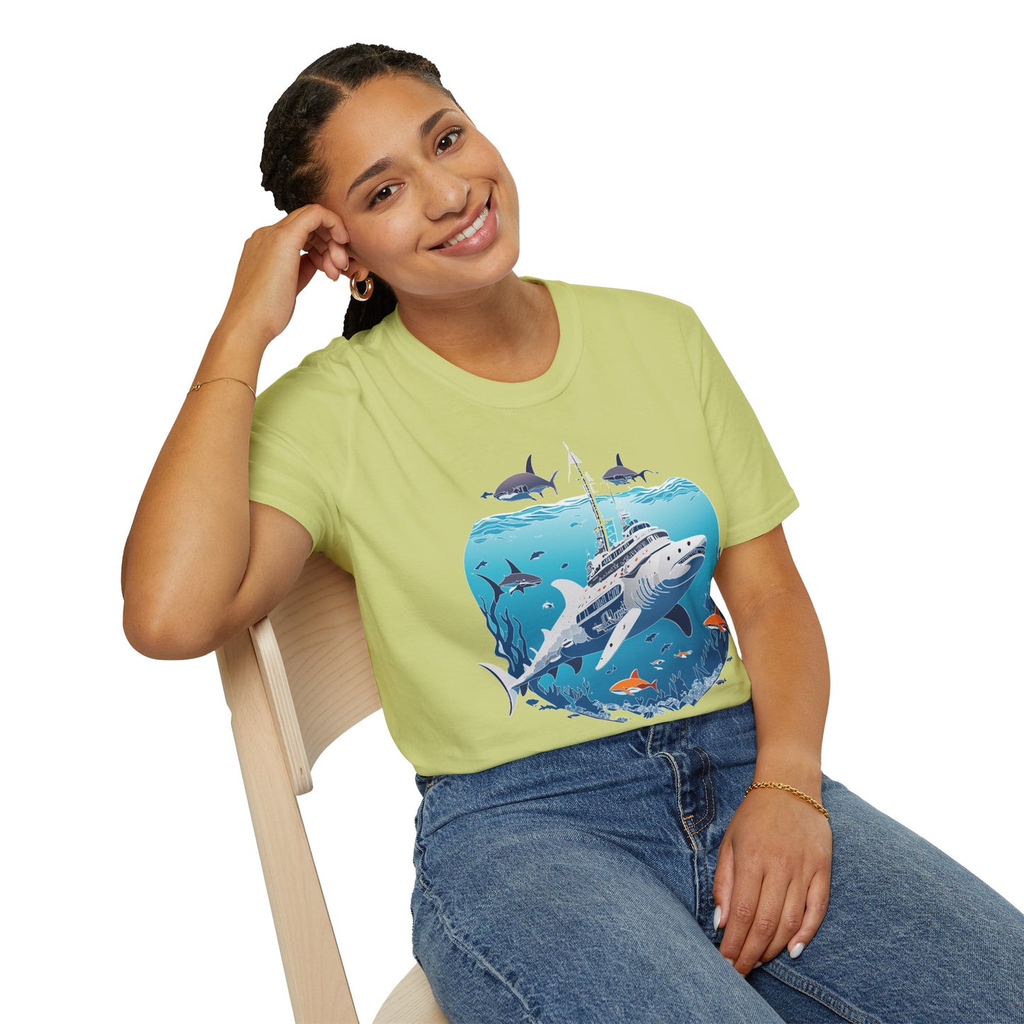 Ocean Tee Shirt, Ocean Shirt, Shirt with Ocean, U boat Tees, Shirt with U-Boat