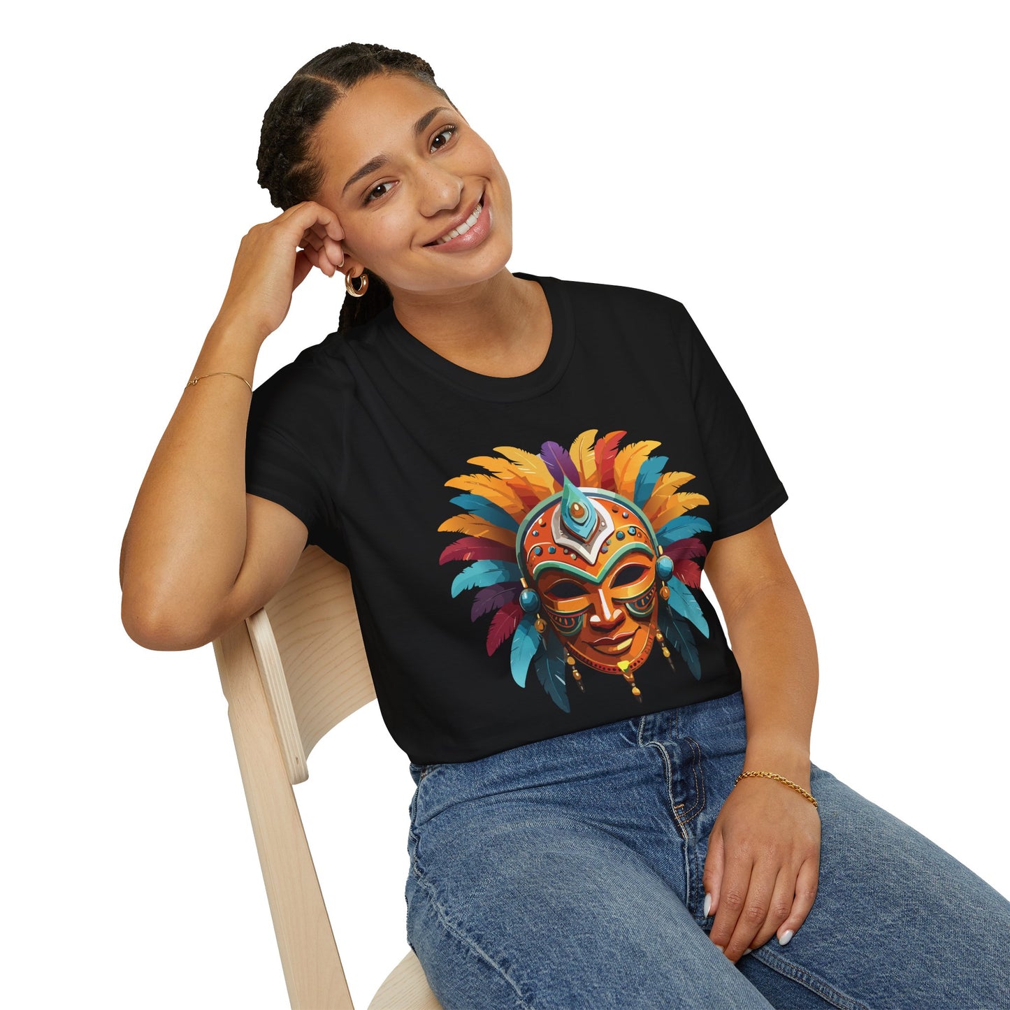 Mask Tee Shirt, Mask Shirt, Shirt with Mask, Masquerade Tees