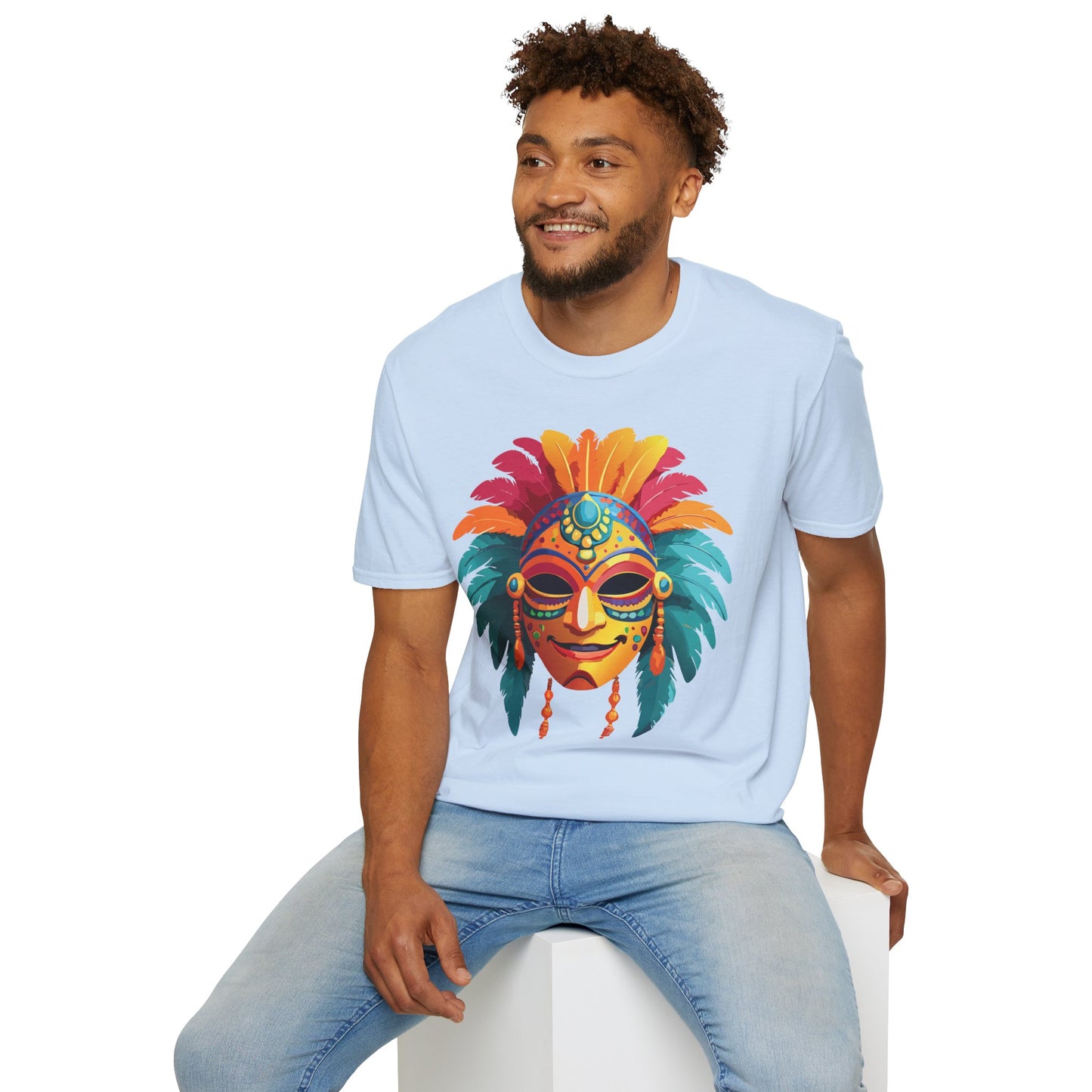 Mask Tee Shirt, Mask Shirt, Shirt with Mask, Masquerade Tees
