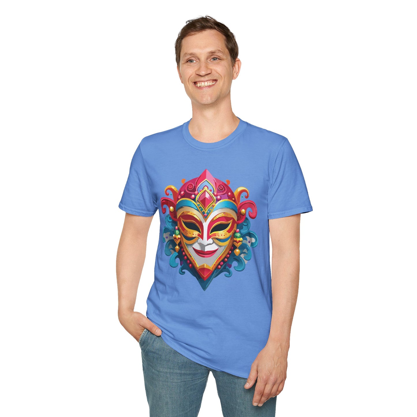Mask Tee Shirt, Mask Shirt, Shirt with Mask, Masquerade Tees