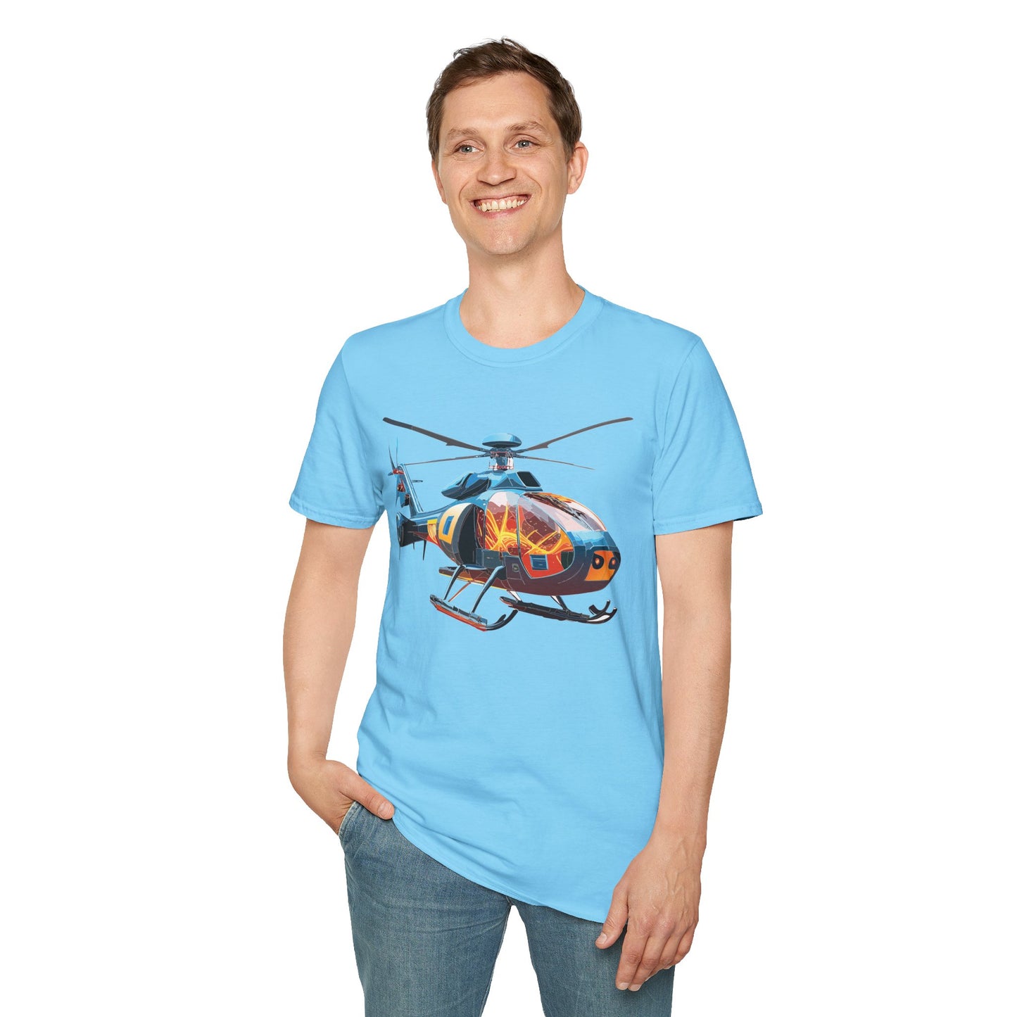 Chopper Shirt, Helicopter Shirt, Shirt with Helicopter, T Shirt with Chopper