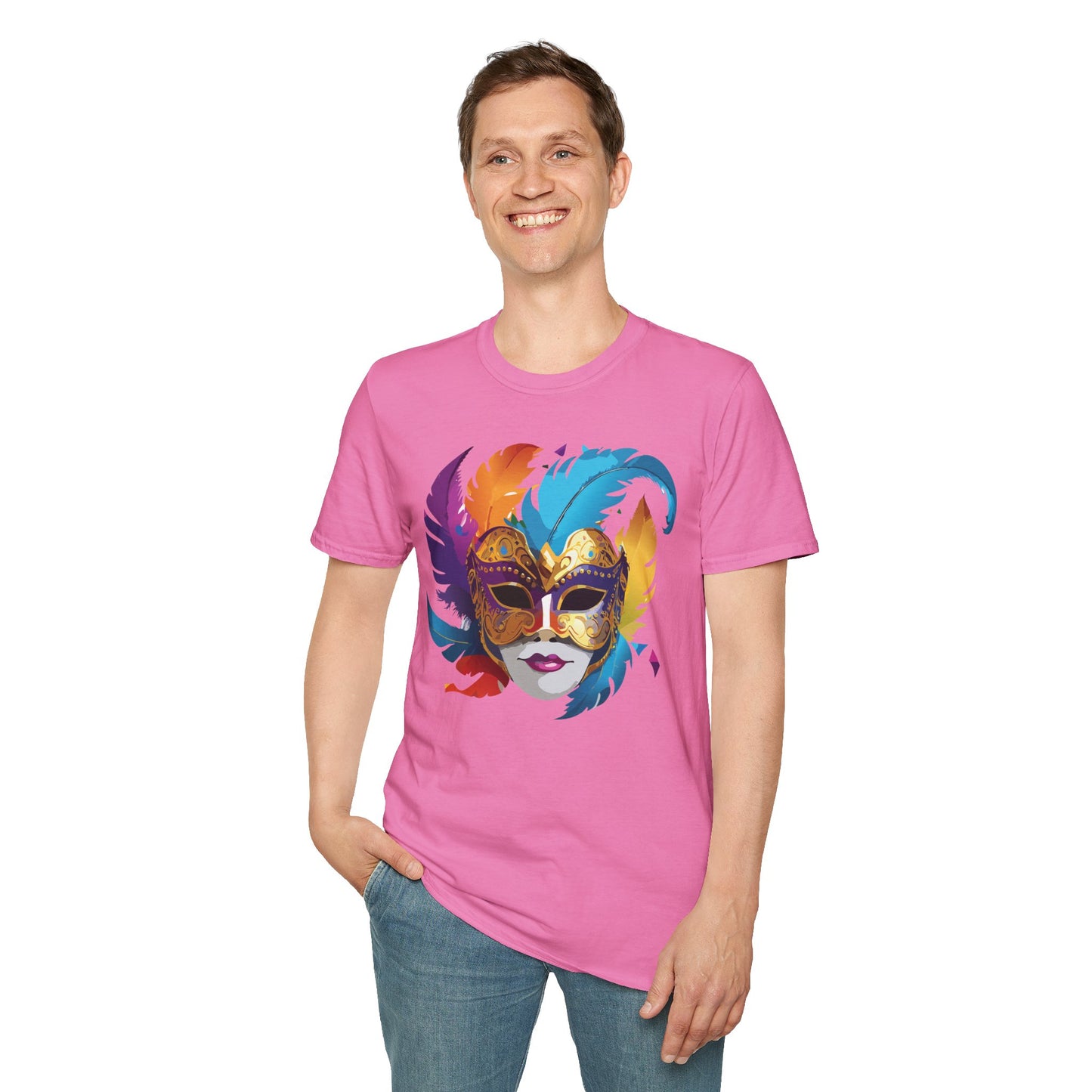 Mask Tee Shirt, Mask Shirt, Shirt with Mask, Masquerade Tees