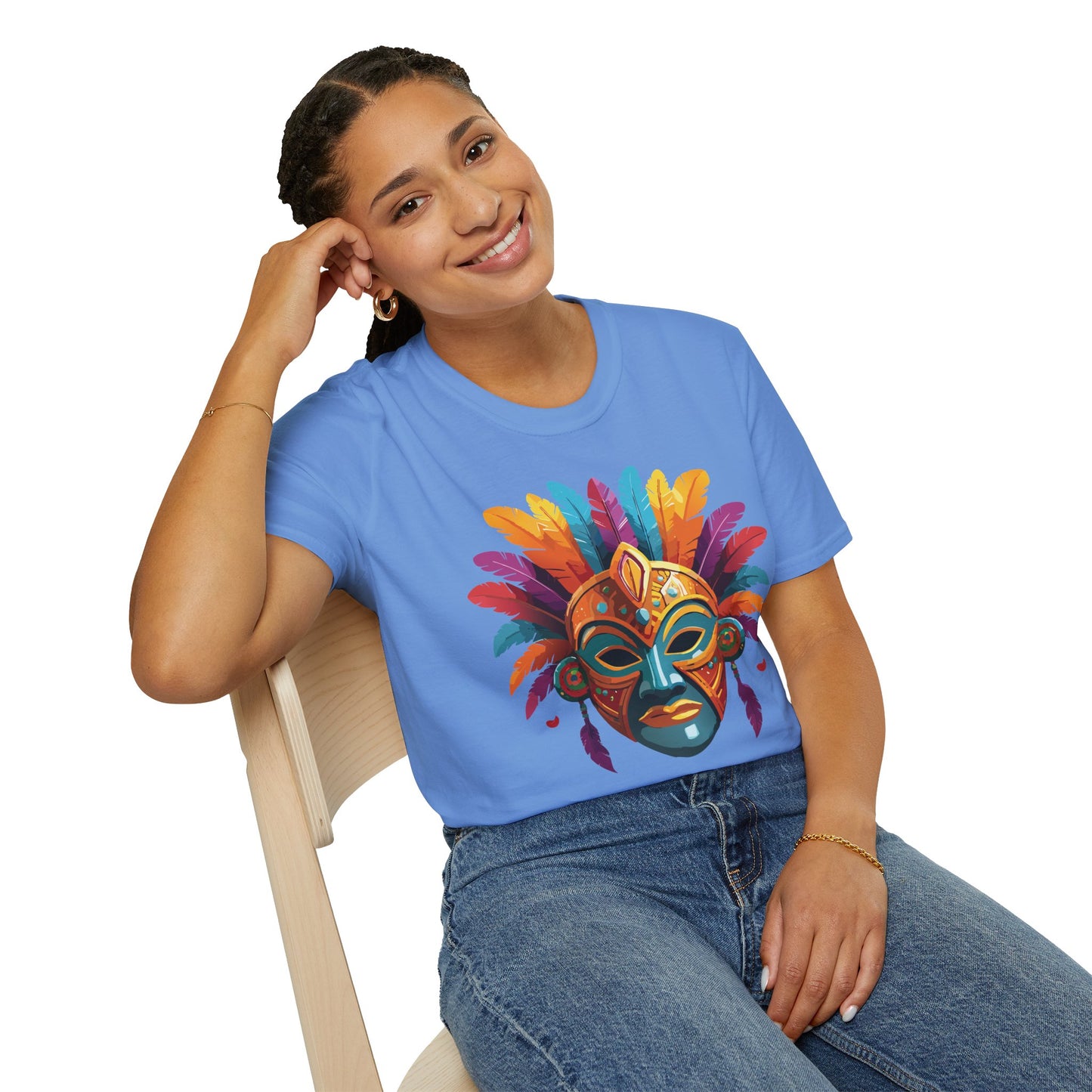 Mask Tee Shirt, Mask Shirt, Shirt with Mask, Masquerade Tees