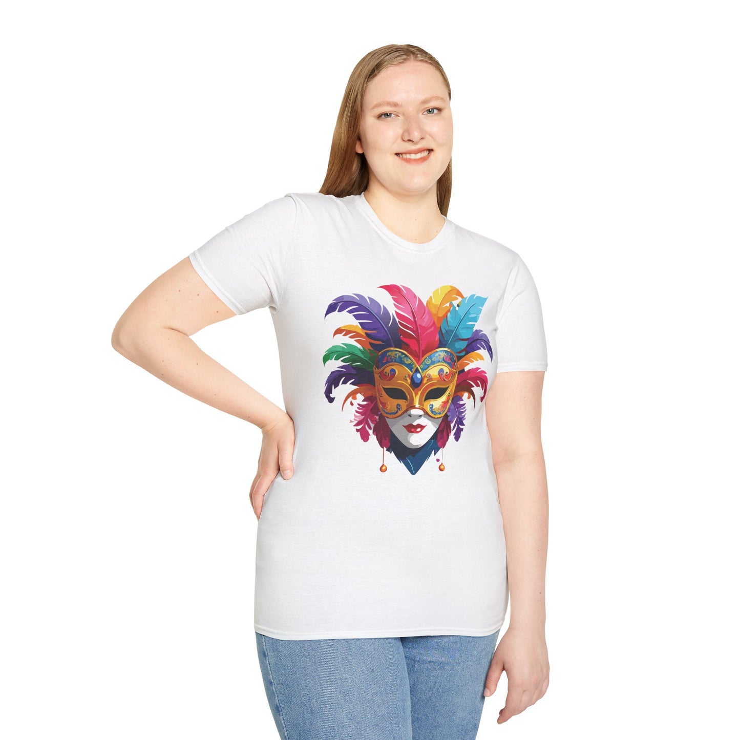 Mask Tee Shirt, Mask Shirt, Shirt with Mask, Masquerade Tees