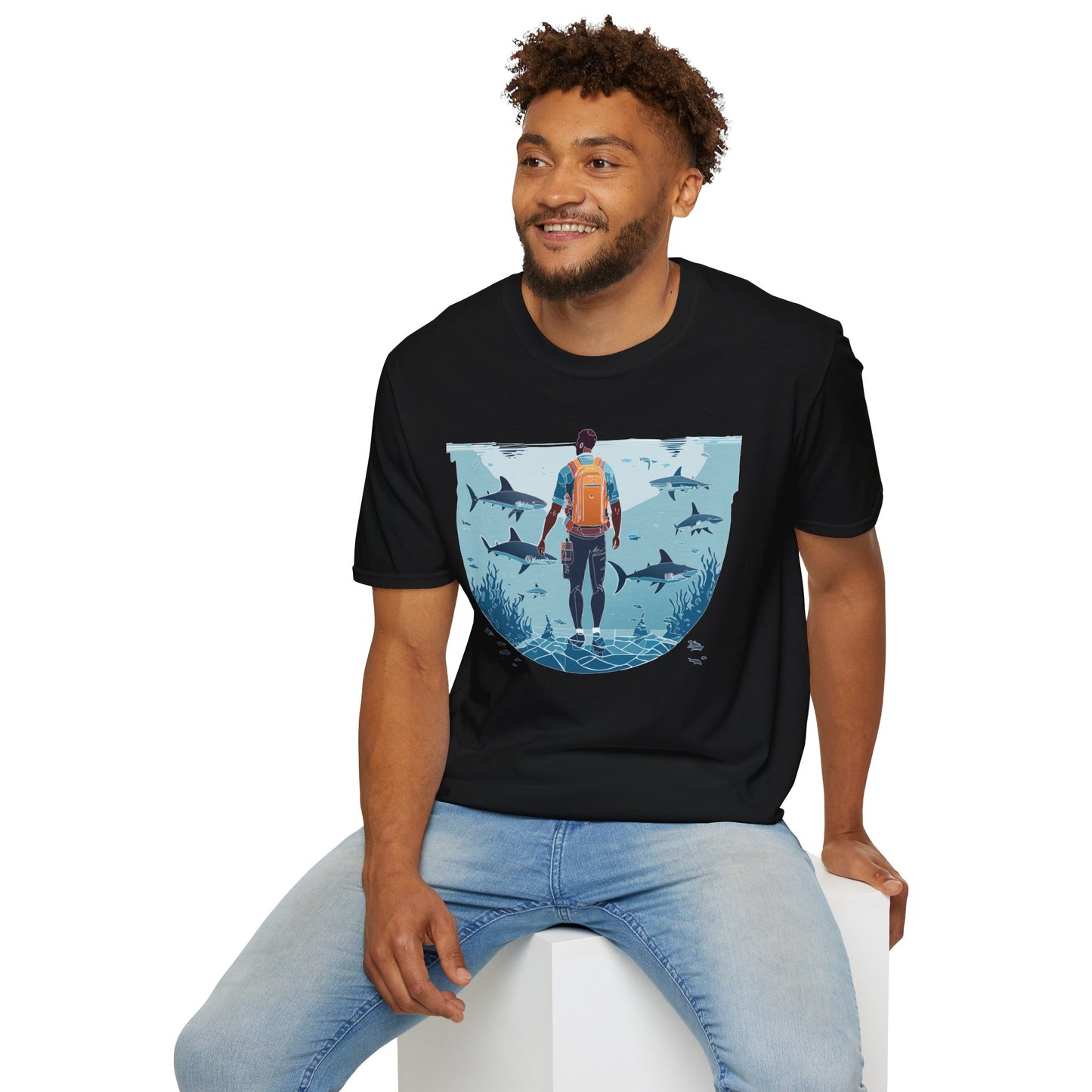 Ocean Tee Shirt, Ocean Shirt, Shirt with Ocean, U boat Tees, Shirt with U-Boat