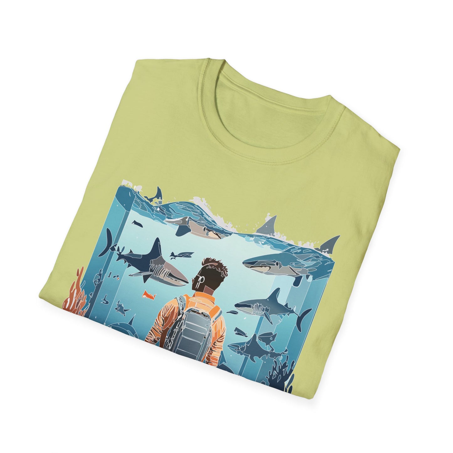 Ocean Tee Shirt, Ocean Shirt, Shirt with Ocean, U boat Tees, Shirt with U-Boat