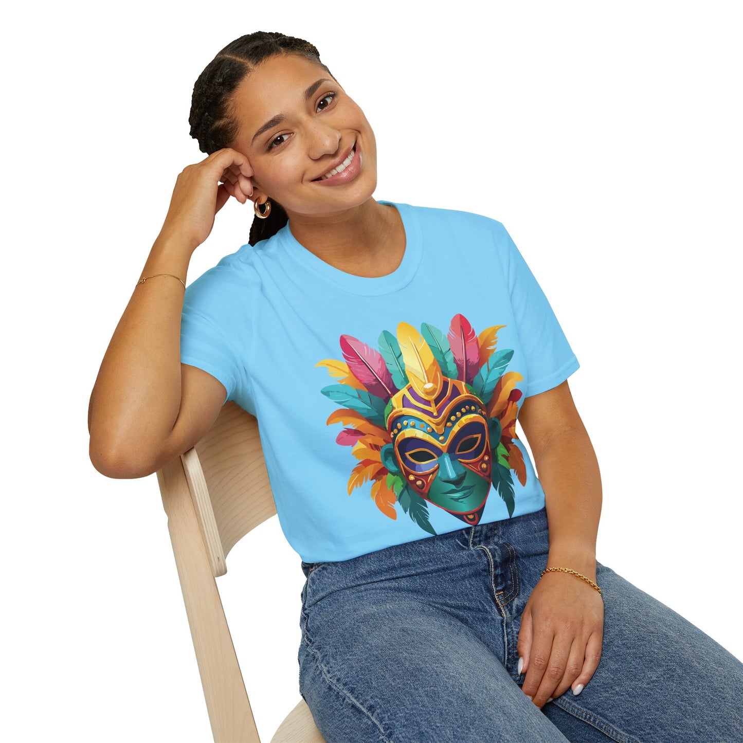 Mask Tee Shirt, Mask Shirt, Shirt with Mask, Masquerade Tees