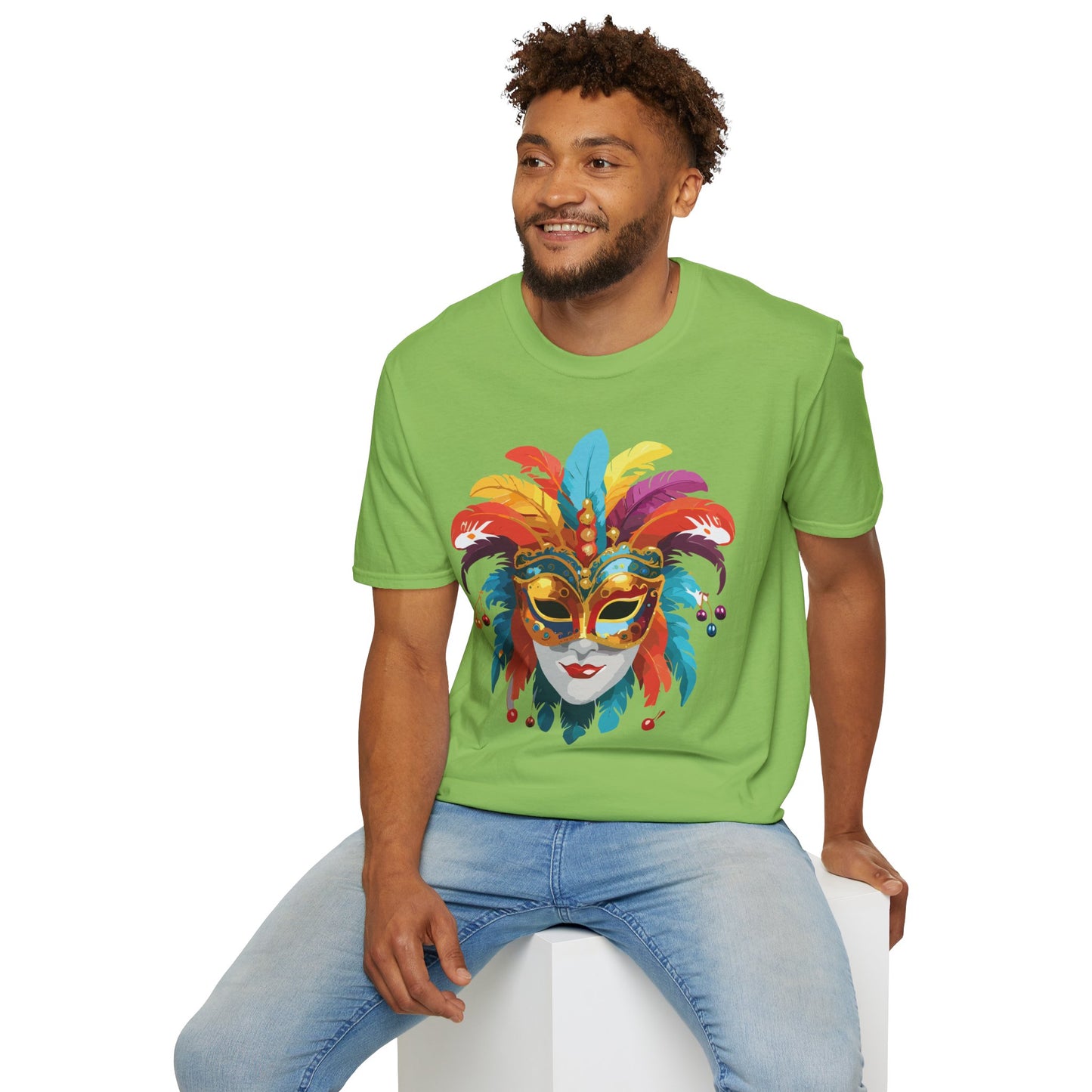 Mask Tee Shirt, Mask Shirt, Shirt with Mask, Masquerade Tees