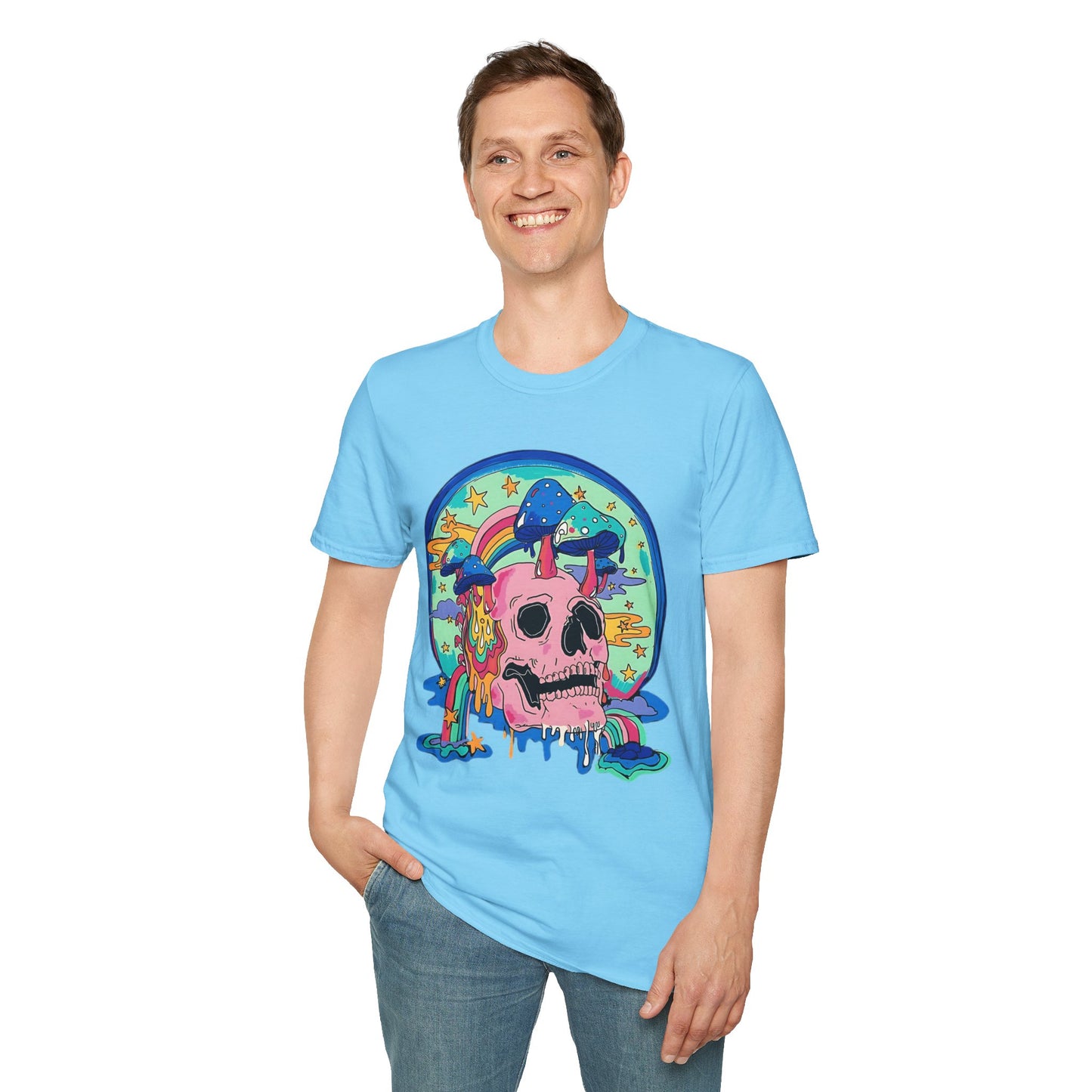 Skull Tee Shirt, Skeleton Shirt, Shirt with Skull, Shirt with Skeleton