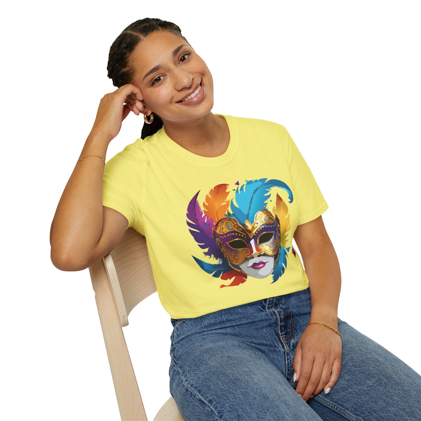 Mask Tee Shirt, Mask Shirt, Shirt with Mask, Masquerade Tees