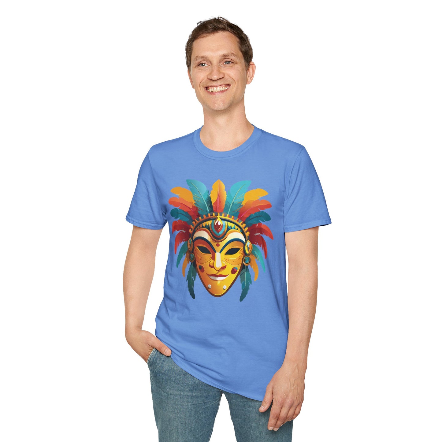 Mask Tee Shirt, Mask Shirt, Shirt with Mask, Masquerade Tees
