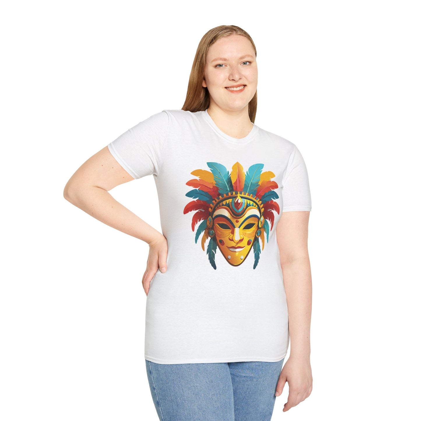 Mask Tee Shirt, Mask Shirt, Shirt with Mask, Masquerade Tees