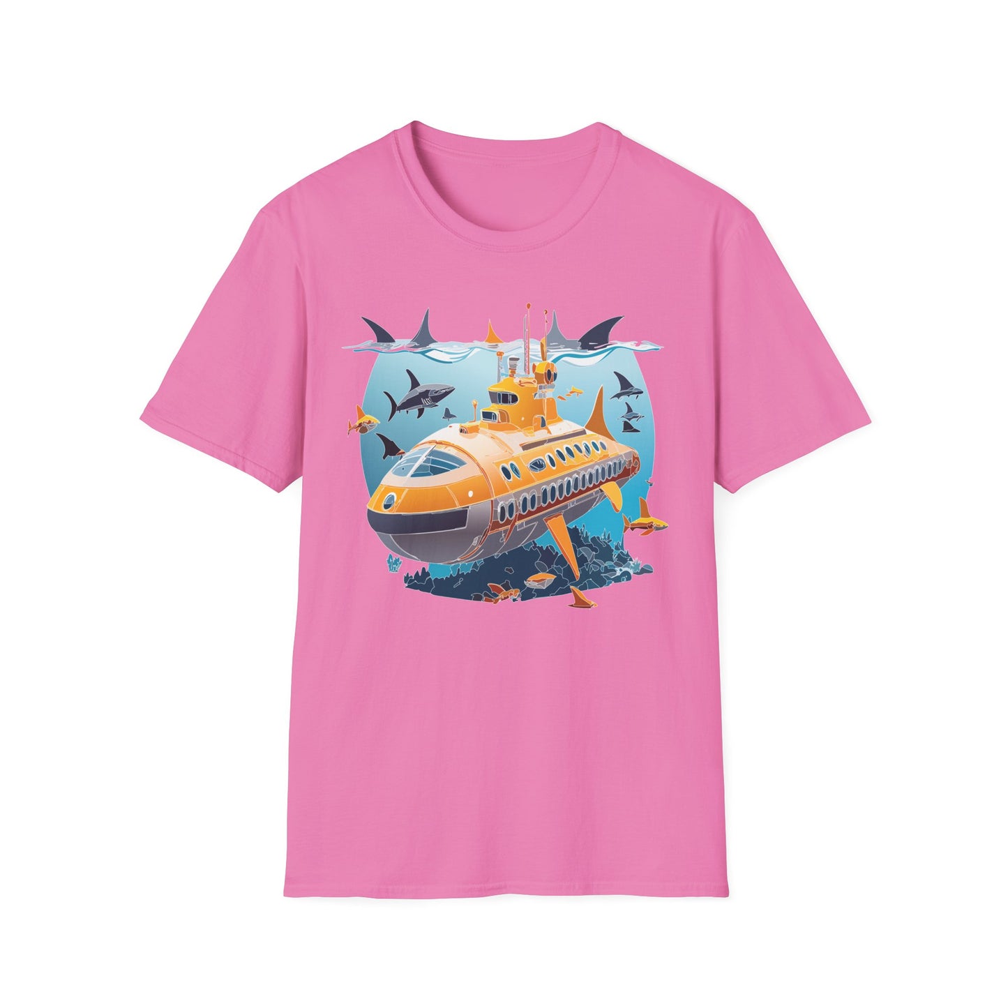 Ocean Tee Shirt, Ocean Shirt, Shirt with Ocean, U boat Tees, Shirt with U-Boat