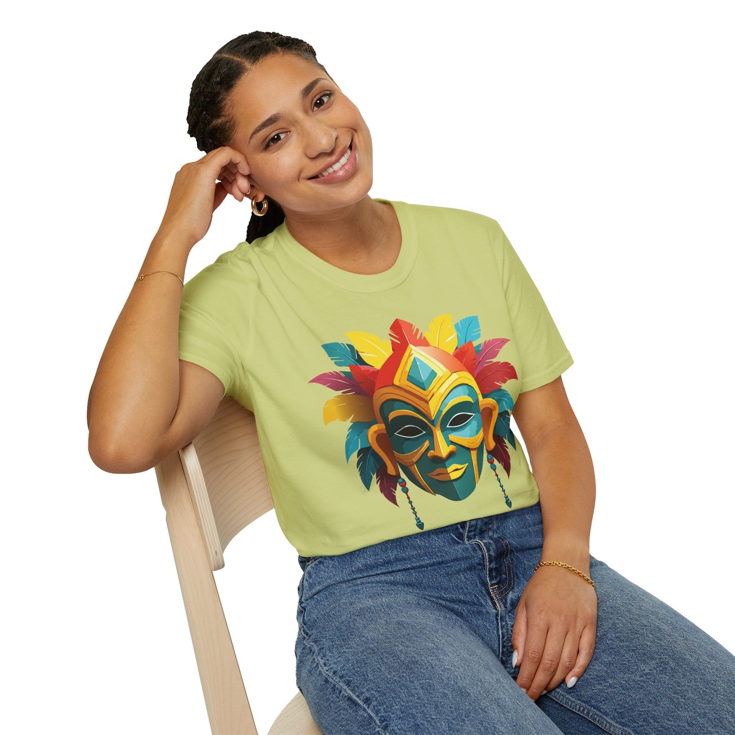 Mask Tee Shirt, Mask Shirt, Shirt with Mask, Masquerade Tees