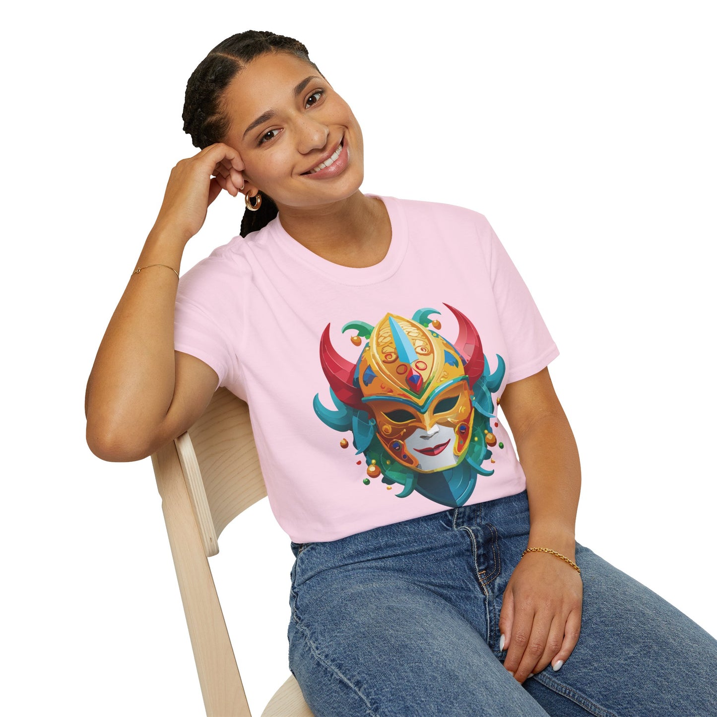 Mask Tee Shirt, Mask Shirt, Shirt with Mask, Masquerade Tees