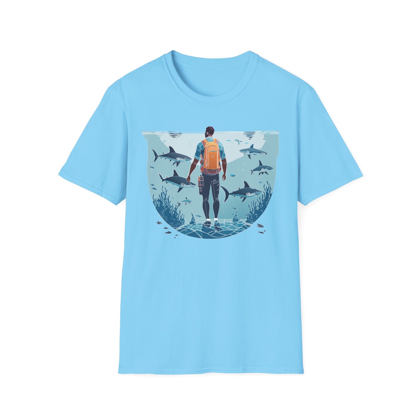 Ocean Tee Shirt, Ocean Shirt, Shirt with Ocean, U boat Tees, Shirt with U-Boat