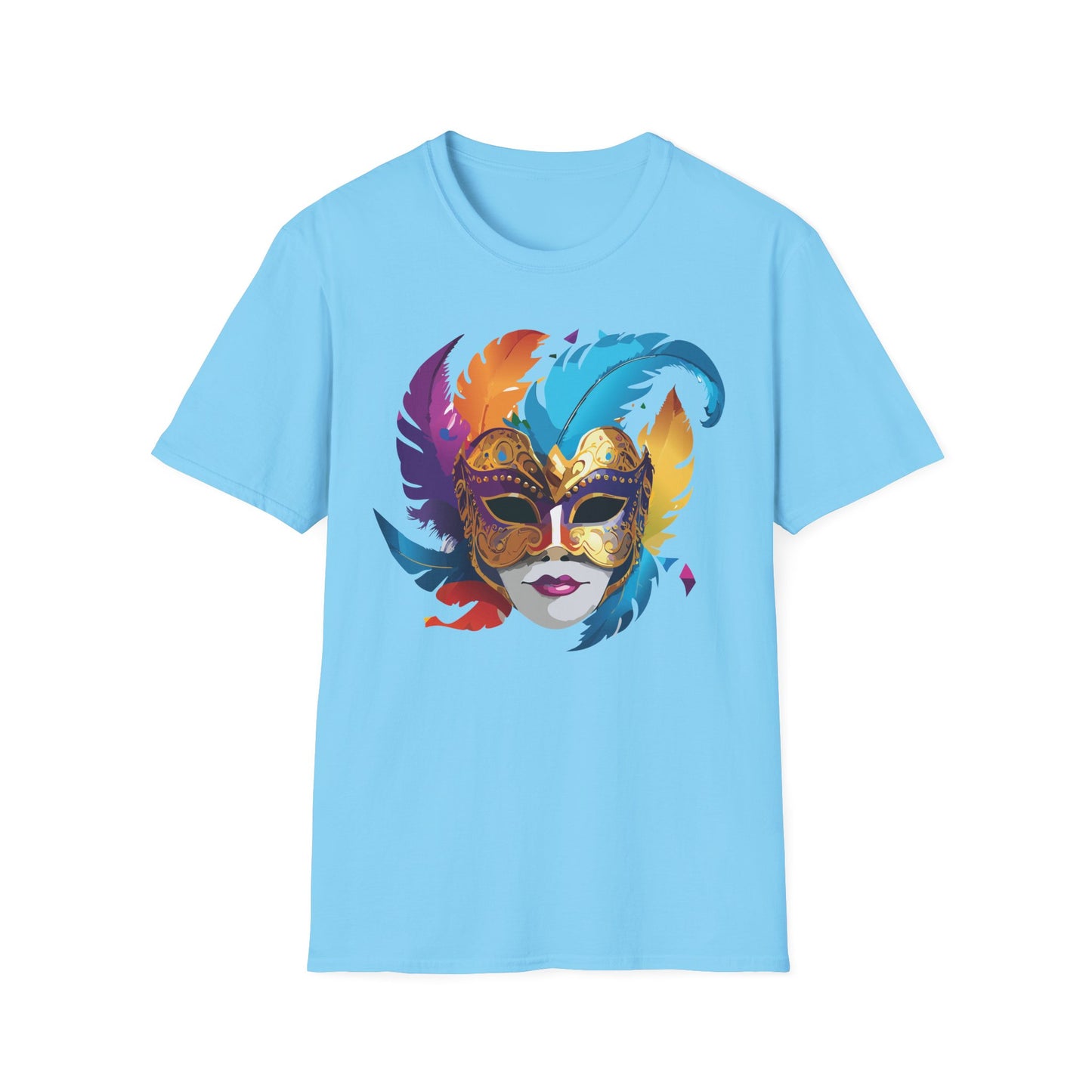 Mask Tee Shirt, Mask Shirt, Shirt with Mask, Masquerade Tees