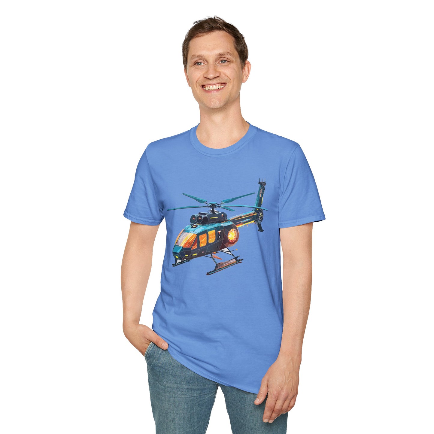 Chopper Shirt, Helicopter Shirt, Shirt with Helicopter, T Shirt with Chopper