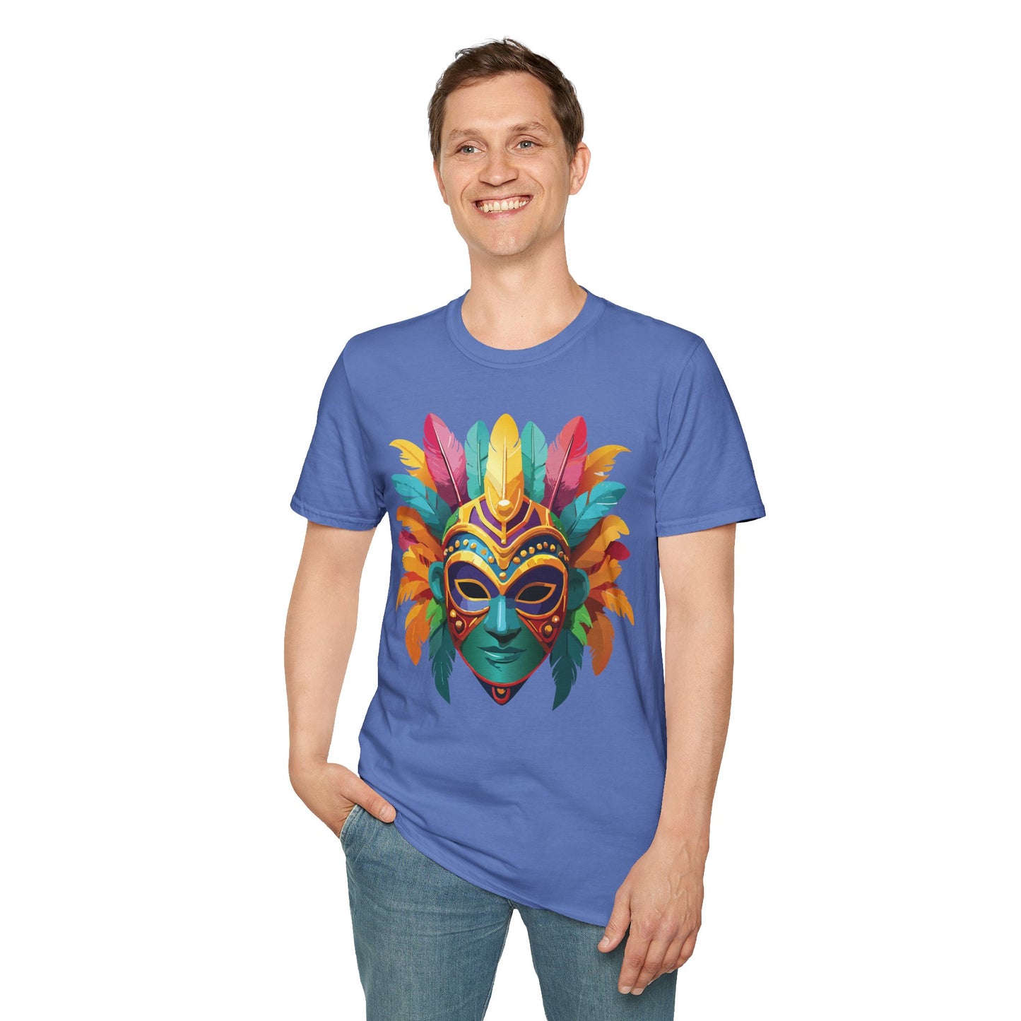Mask Tee Shirt, Mask Shirt, Shirt with Mask, Masquerade Tees
