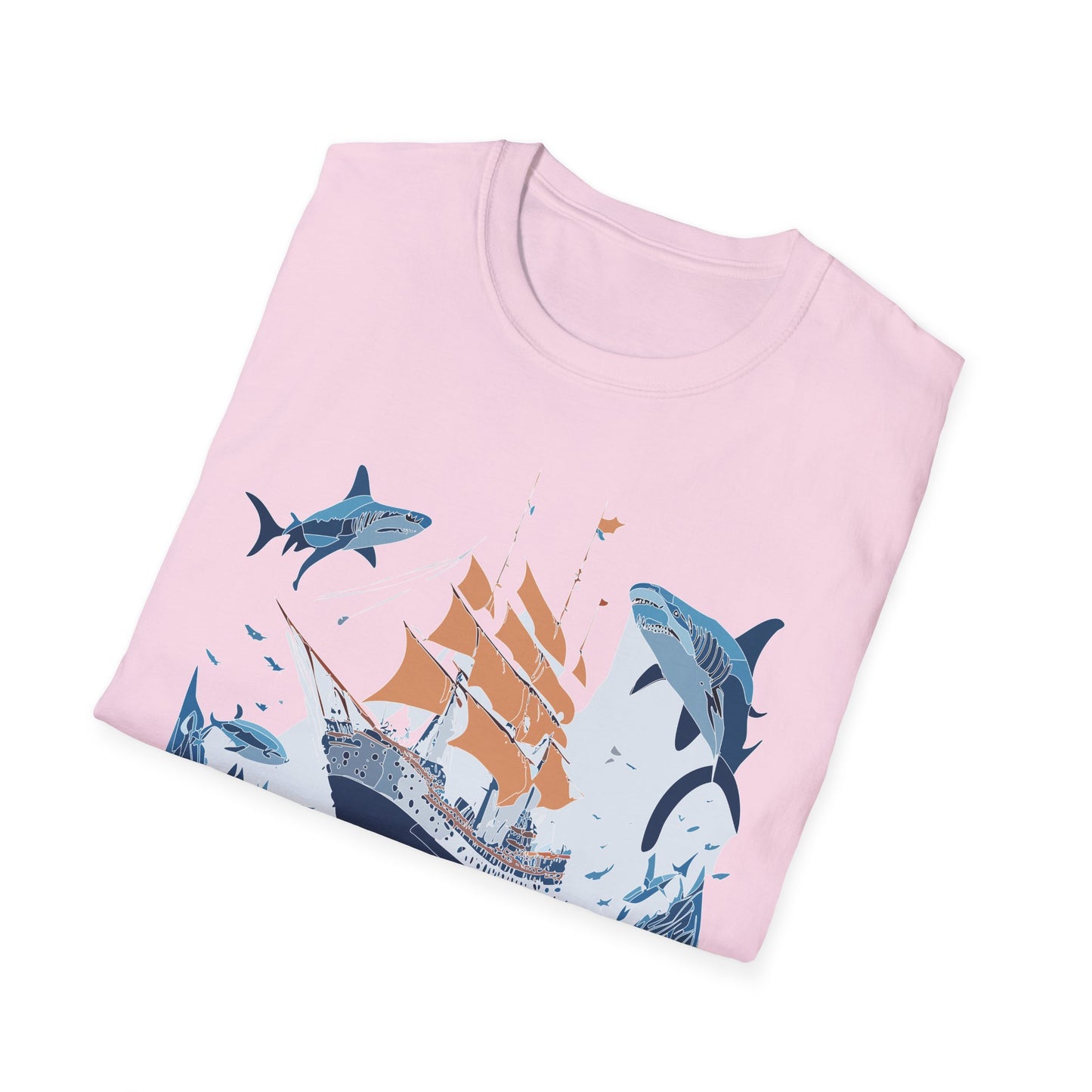 Ocean Tee Shirt, Ocean Shirt, Shirt with Ocean, U boat Tees, Shirt with U-Boat
