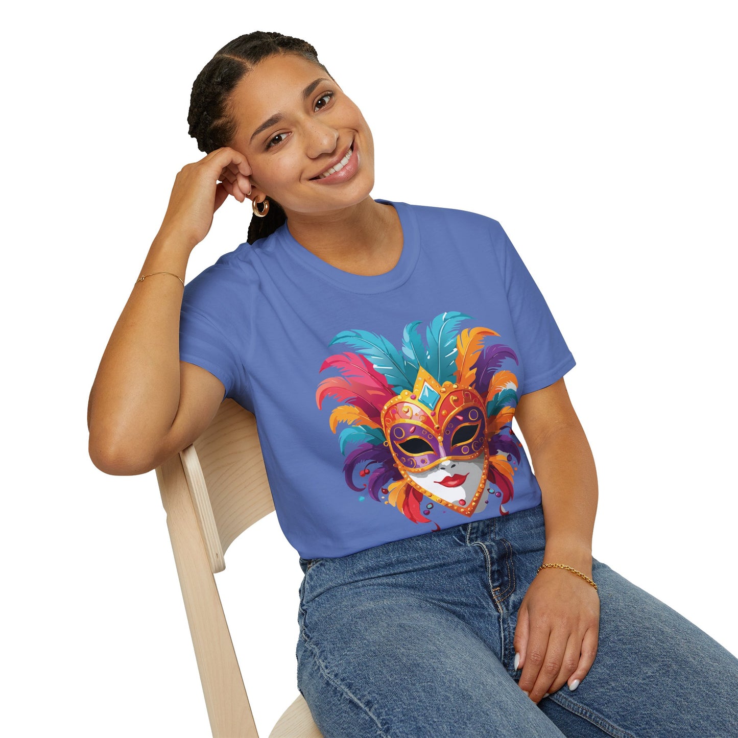 Mask Tee Shirt, Mask Shirt, Shirt with Mask, Masquerade Tees