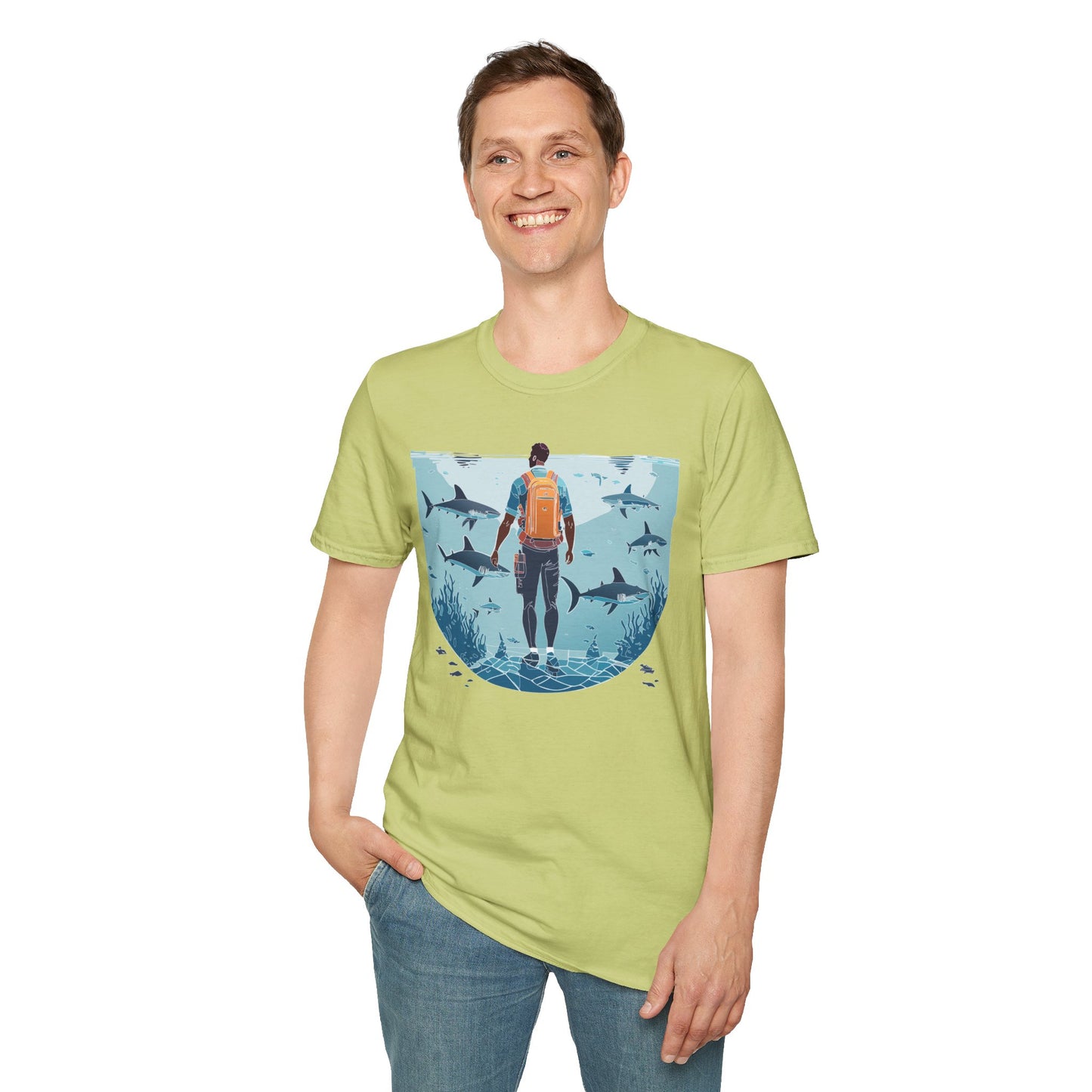 Ocean Tee Shirt, Ocean Shirt, Shirt with Ocean, U boat Tees, Shirt with U-Boat