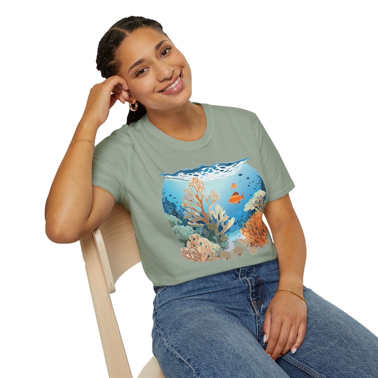 Ocean Tee Shirt, Ocean Shirt, Shirt with Ocean, U boat Tees, Shirt with U-Boat