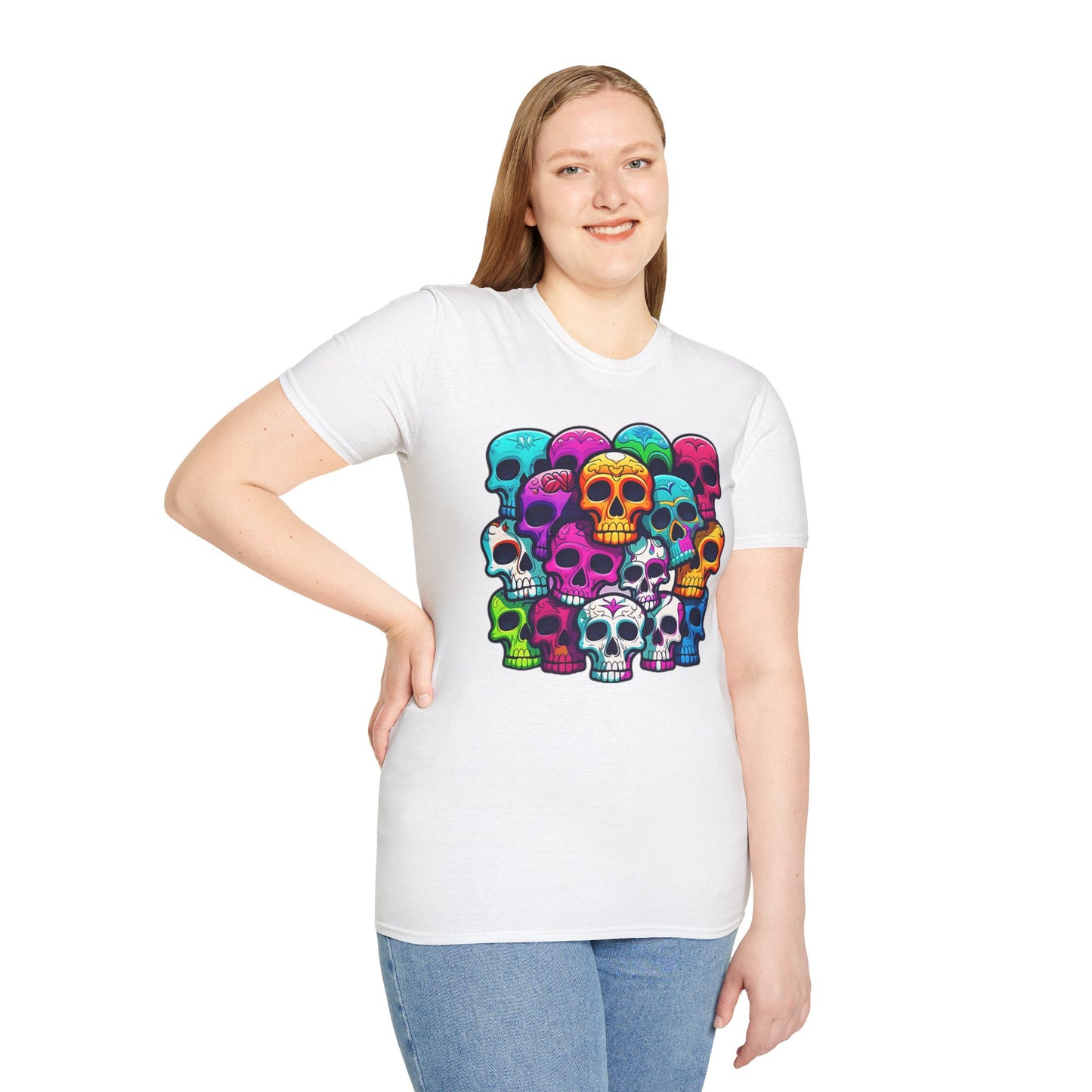 Skull Tee Shirt, Skeleton Shirt, Shirt with Skull, Shirt with Skeleton