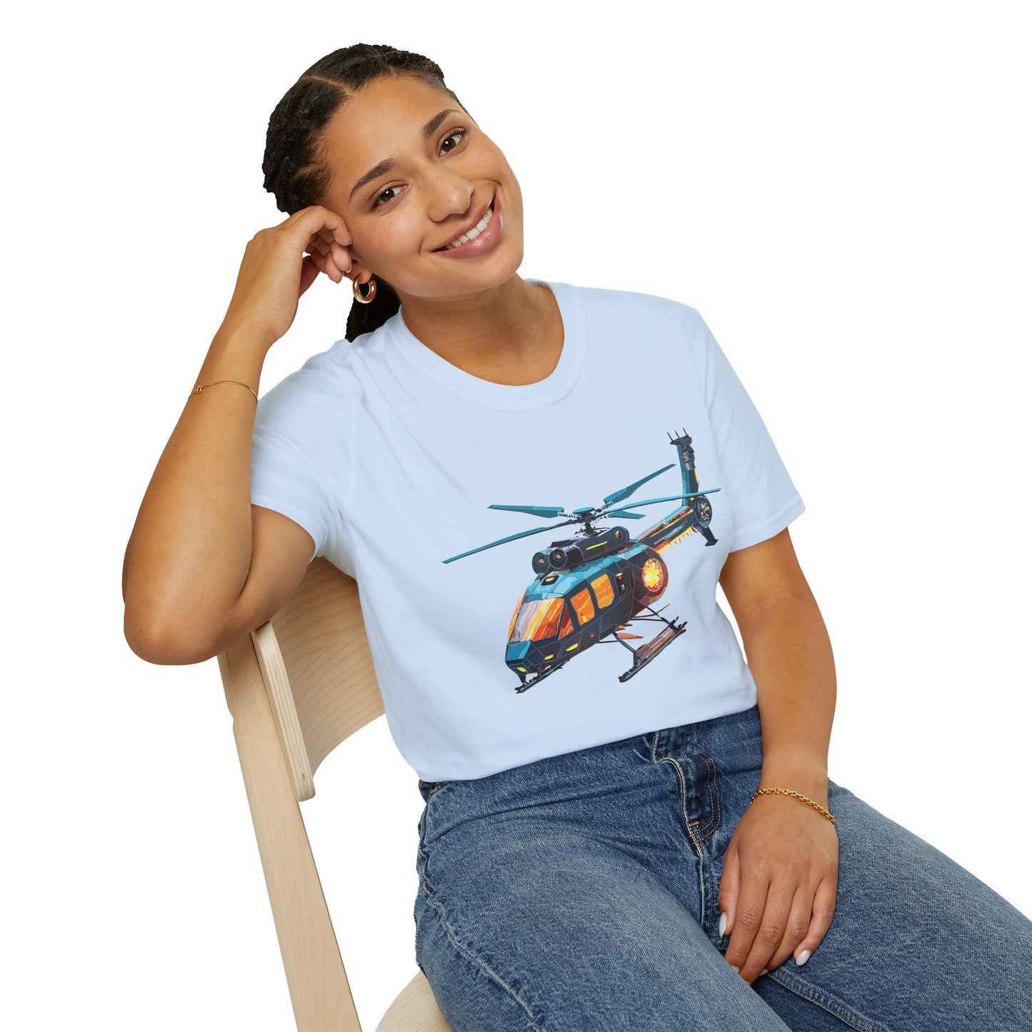 Chopper Shirt, Helicopter Shirt, Shirt with Helicopter, T Shirt with Chopper