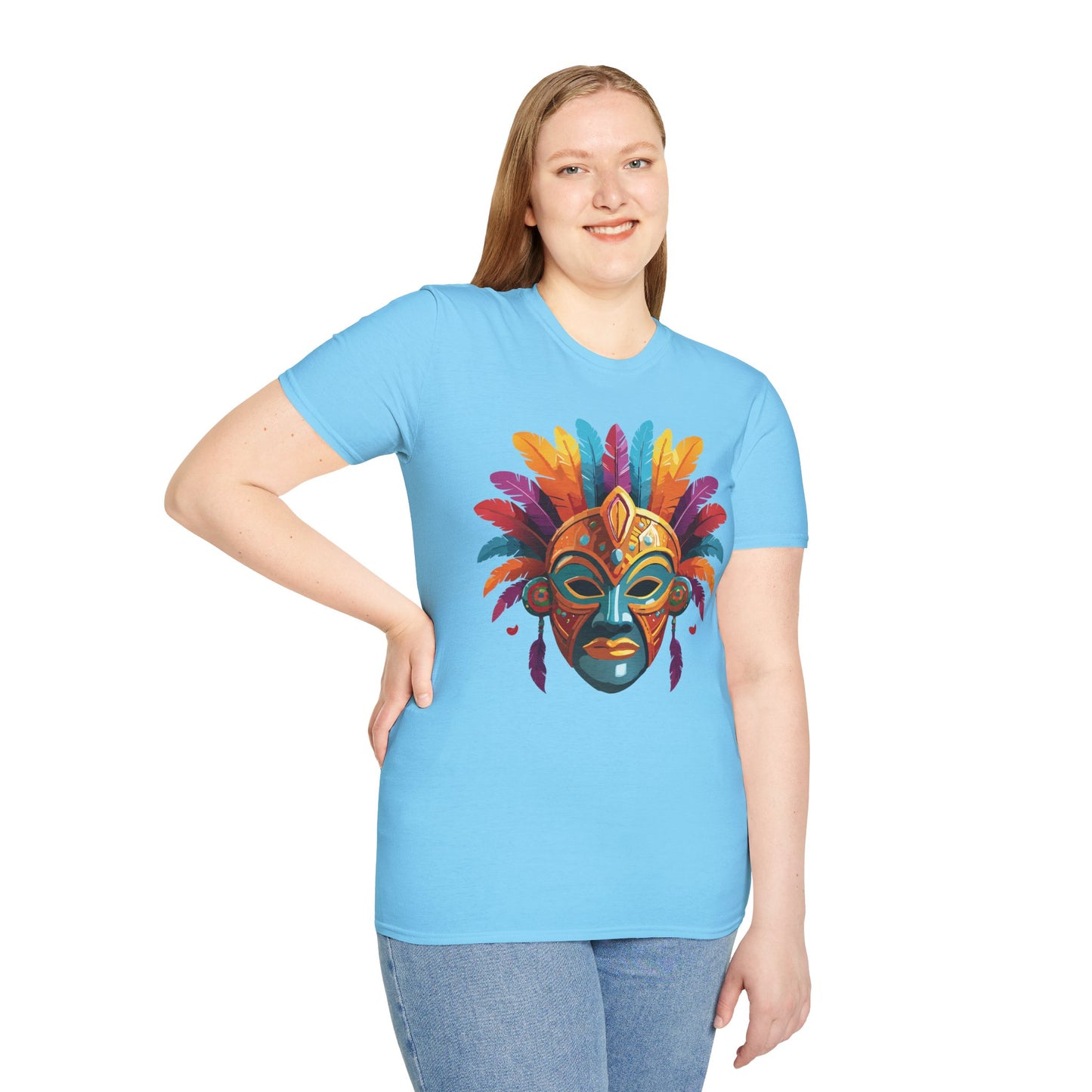 Mask Tee Shirt, Mask Shirt, Shirt with Mask, Masquerade Tees