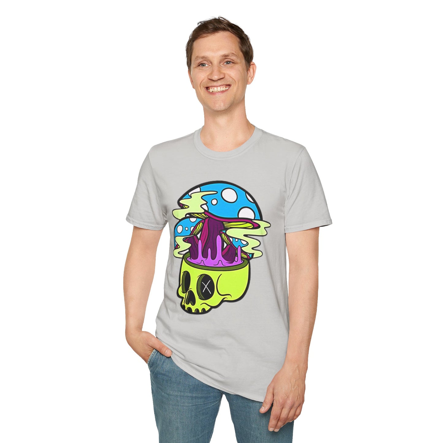 Skull Tee Shirt, Skeleton Shirt, Shirt with Skull, Shirt with Skeleton