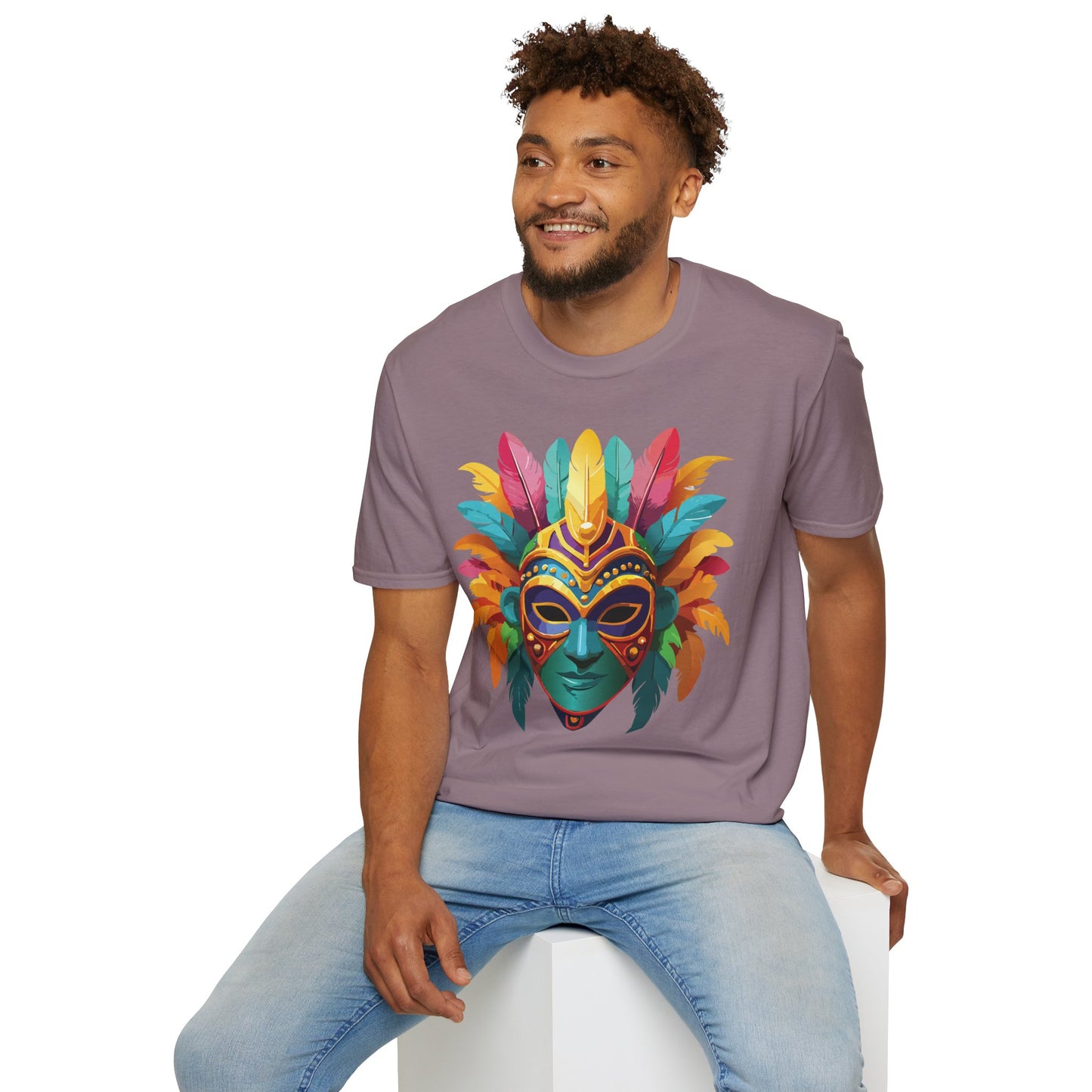 Mask Tee Shirt, Mask Shirt, Shirt with Mask, Masquerade Tees
