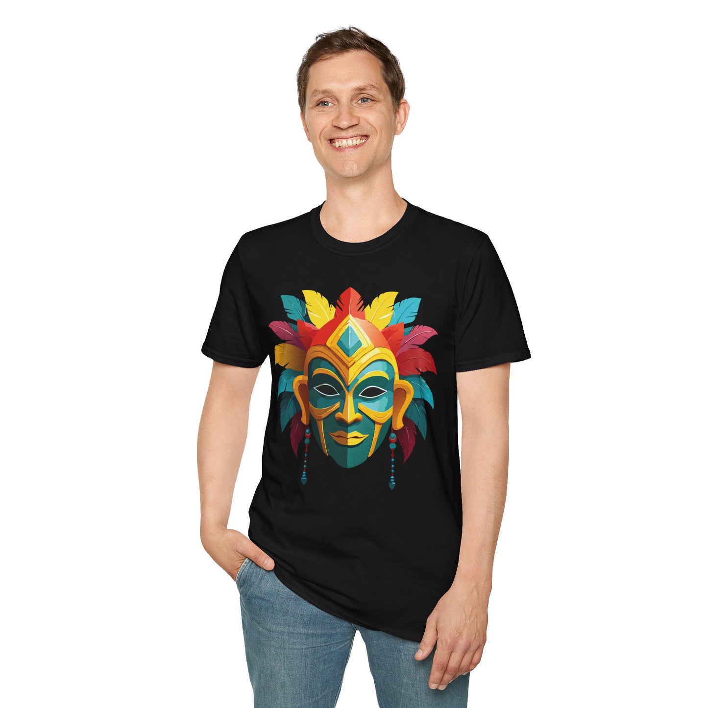 Mask Tee Shirt, Mask Shirt, Shirt with Mask, Masquerade Tees