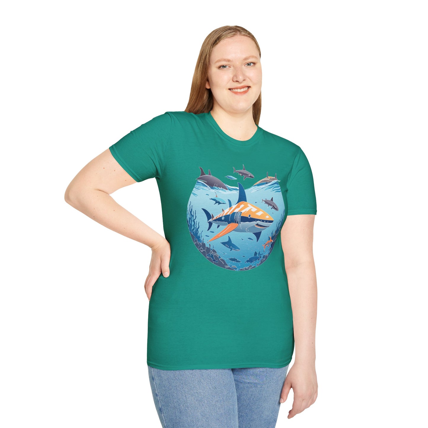 Ocean Tee Shirt, Ocean Shirt, Shirt with Ocean, U boat Tees, Shirt with U-Boat
