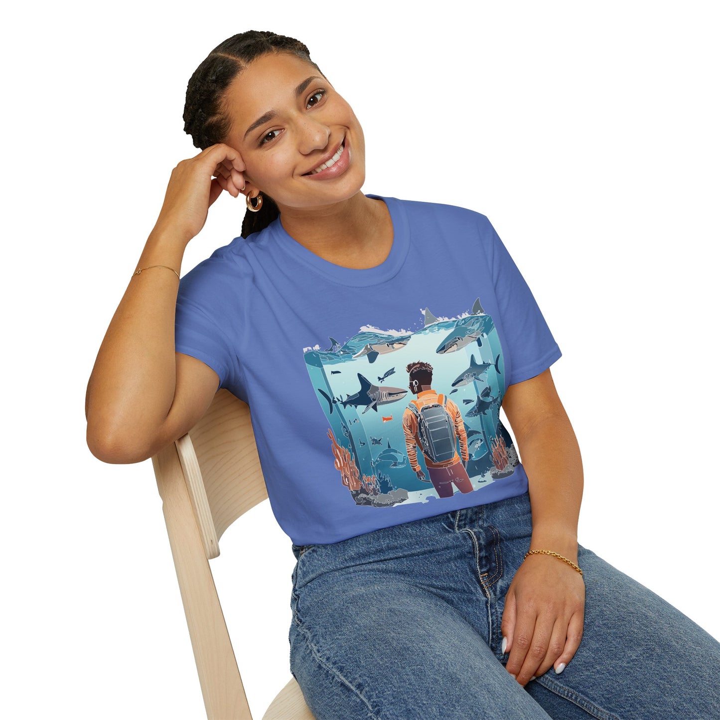 Ocean Tee Shirt, Ocean Shirt, Shirt with Ocean, U boat Tees, Shirt with U-Boat