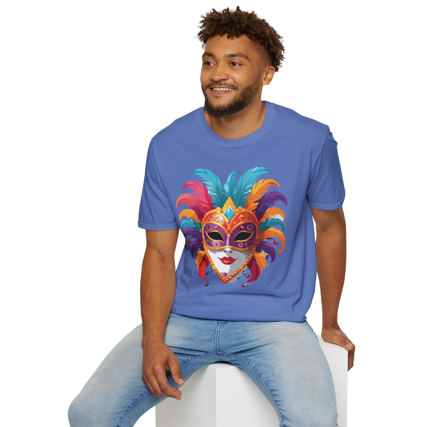 Mask Tee Shirt, Mask Shirt, Shirt with Mask, Masquerade Tees