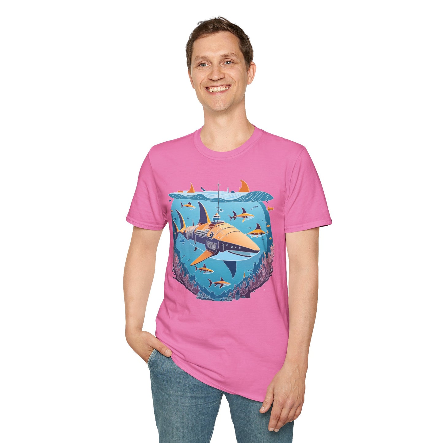 Ocean Tee Shirt, Ocean Shirt, Shirt with Ocean, U boat Tees, Shirt with U-Boat