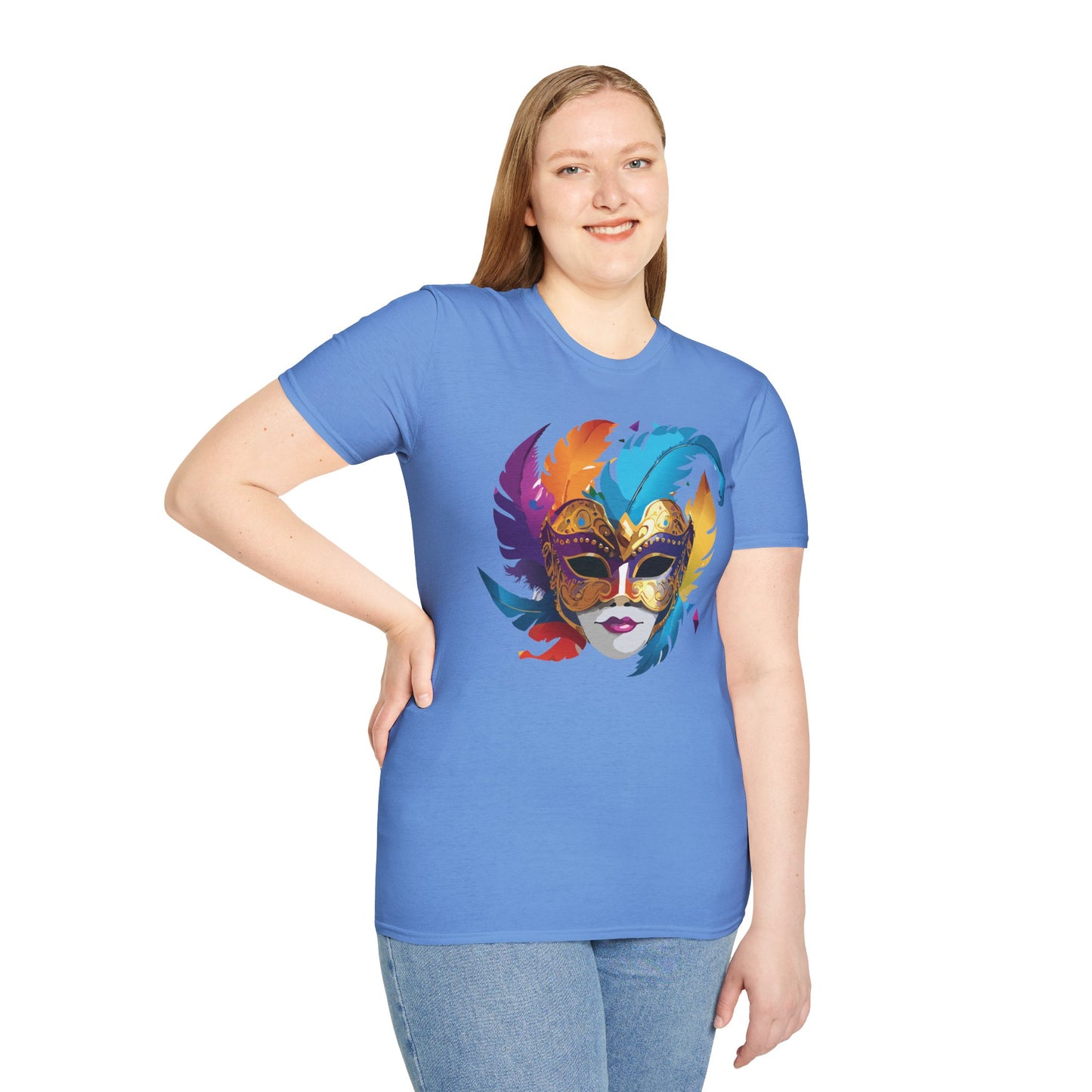 Mask Tee Shirt, Mask Shirt, Shirt with Mask, Masquerade Tees