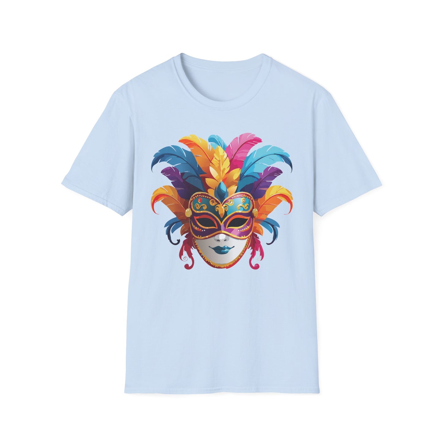 Mask Tee Shirt, Mask Shirt, Shirt with Mask, Masquerade Tees