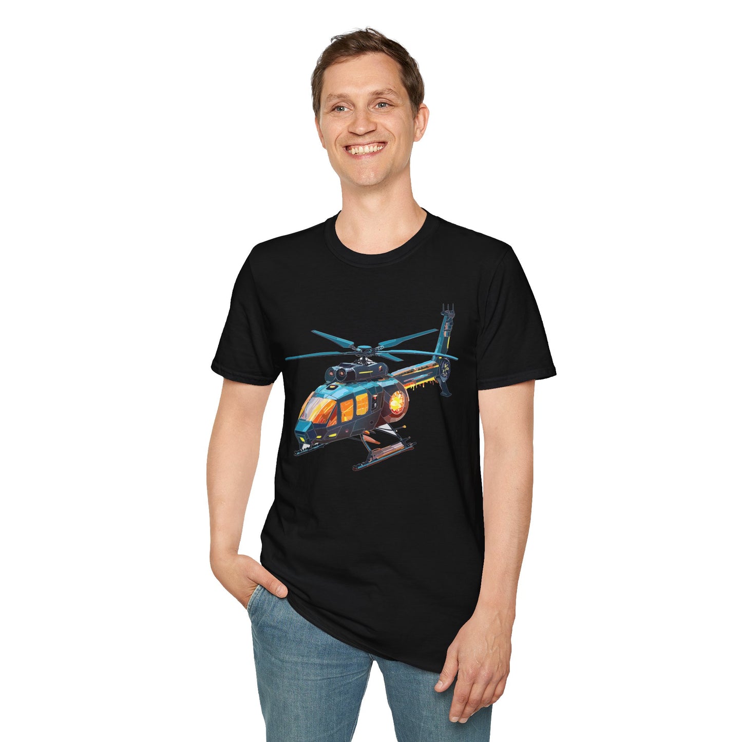 Chopper Shirt, Helicopter Shirt, Shirt with Helicopter, T Shirt with Chopper