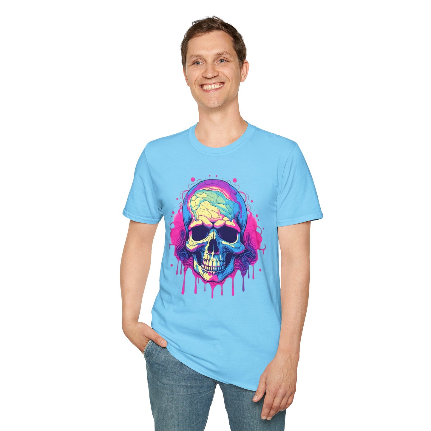 Skull Tee Shirt, Skeleton Shirt, Shirt with Skull, Shirt with Skeleton