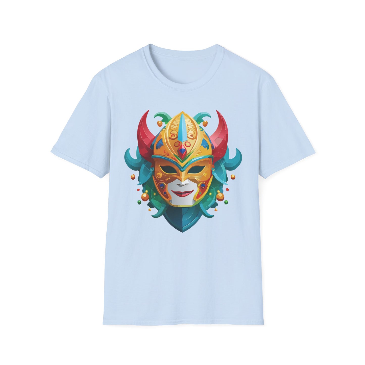 Mask Tee Shirt, Mask Shirt, Shirt with Mask, Masquerade Tees
