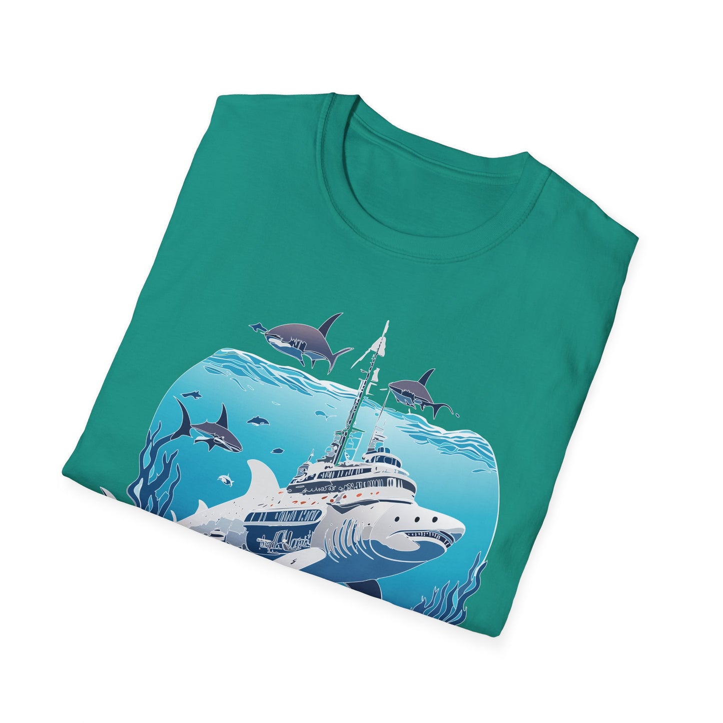 Ocean Tee Shirt, Ocean Shirt, Shirt with Ocean, U boat Tees, Shirt with U-Boat