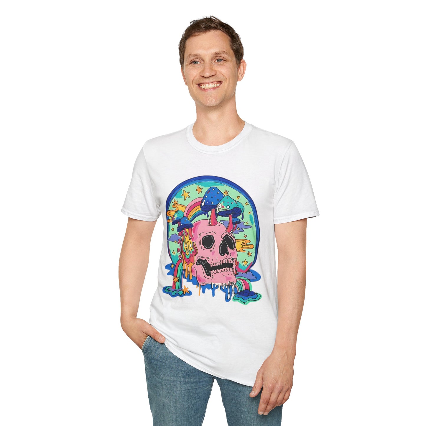 Skull Tee Shirt, Skeleton Shirt, Shirt with Skull, Shirt with Skeleton