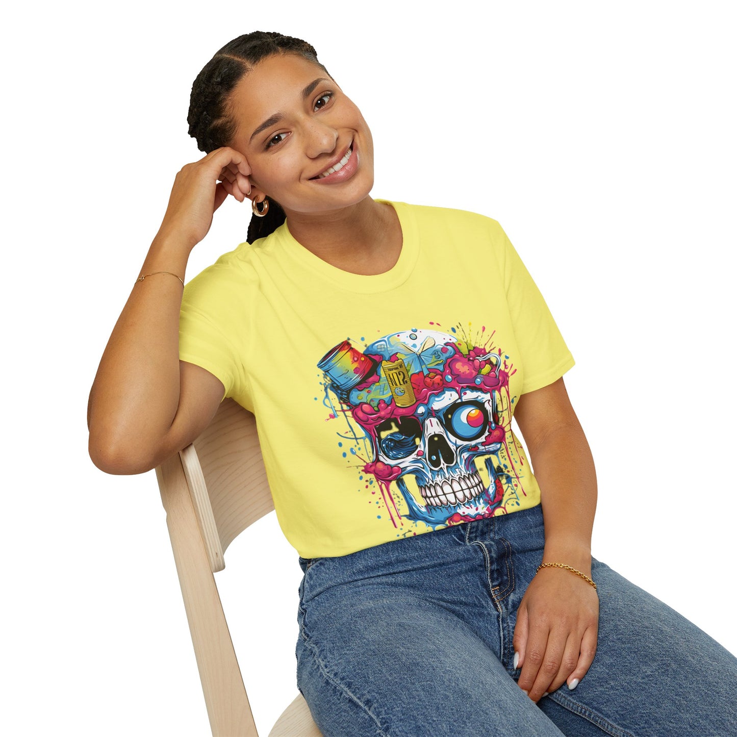 Skull Tee Shirt, Skeleton Shirt, Shirt with Skull, Shirt with Skeleton