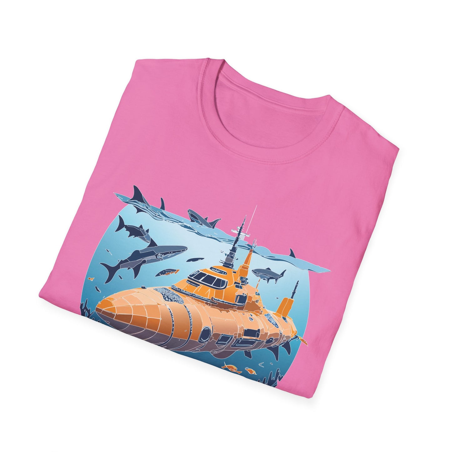 Ocean Tee Shirt, Ocean Shirt, Shirt with Ocean, U boat Tees, Shirt with U-Boat