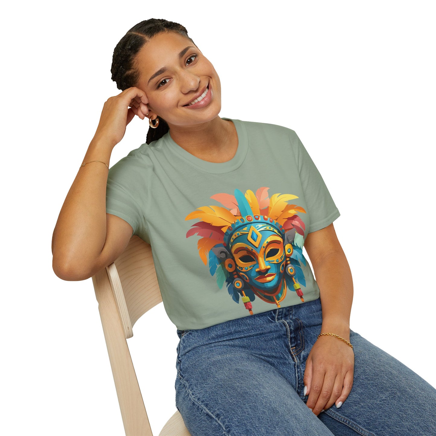 Mask Tee Shirt, Mask Shirt, Shirt with Mask, Masquerade Tees