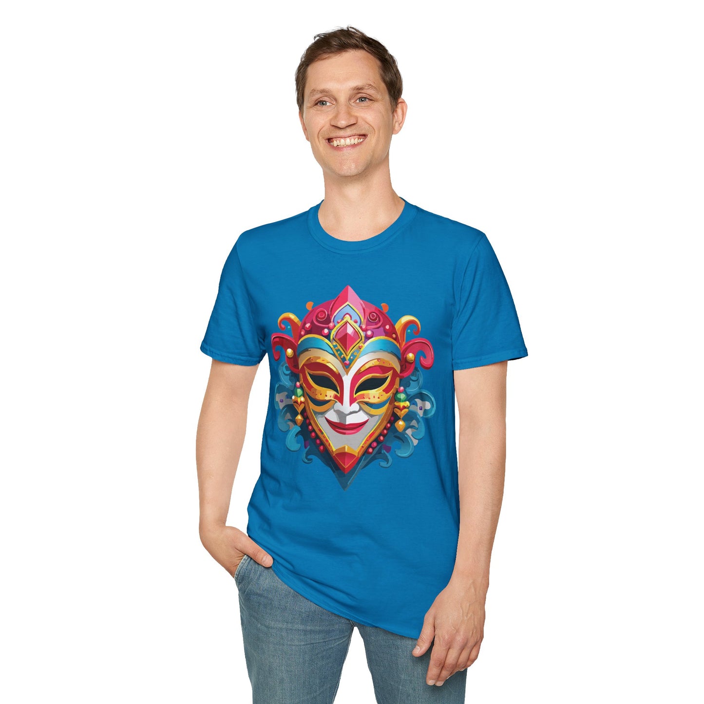 Mask Tee Shirt, Mask Shirt, Shirt with Mask, Masquerade Tees